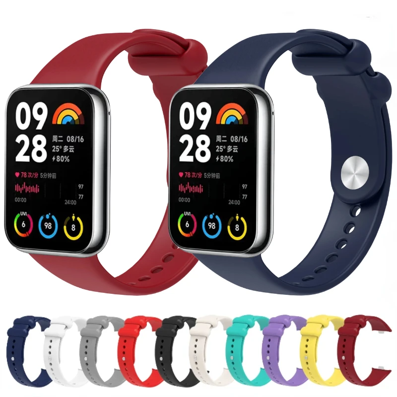Cinturino In Silicone Per Xiaomi Miband 8 Pro Cinturino Di Ricambio Per Bracciale Morbido Per Cinturino Miband 8 Pro Smartwatch Miband 8 Correa