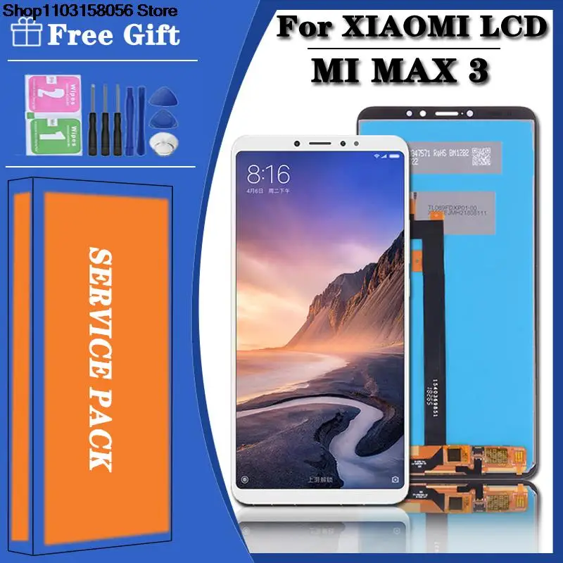 Display Lcd Originale Para Xiaomi Mi Max 3, Digitador De Tela Sensivel Ao Toque, Sostituibile Do Conjunto, 6.91"