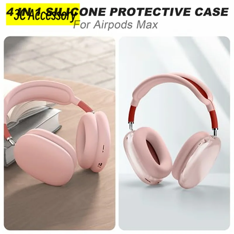 Custodia 4 In 1 Per Airpods Max Cuffie Custodie Morbide In Silicone Per Apple Airpods Max Custodia Per Apple Airpods Max Accessori Custodie Capa