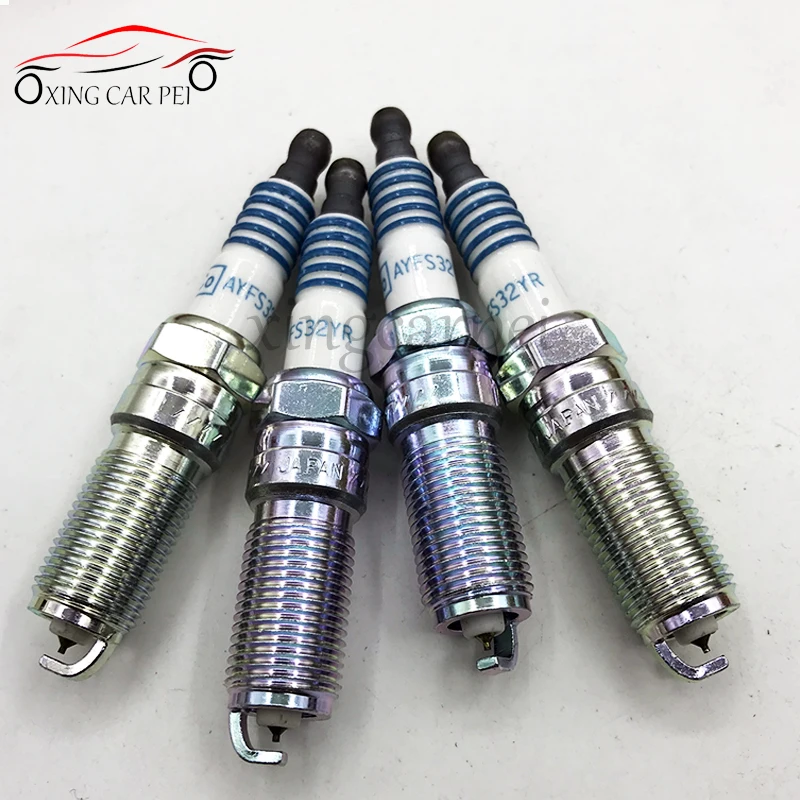 Candela All'Iridio Da 4 Pezzi Per Ford Motorcraft Sp-530 Sp530 Ayfs32Yr Ayfs-32Y-R Ricambio Auto