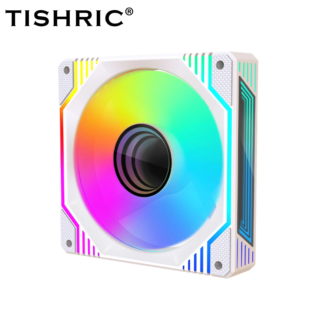 Tishric 120Mm Argb Pc Case Ventola Di Raffreddamento Raffreddamento 4Pin Pmw 5V 3Pin Argb 12Cm Ventilador Pc Gamer Computer Case Kit Ventola