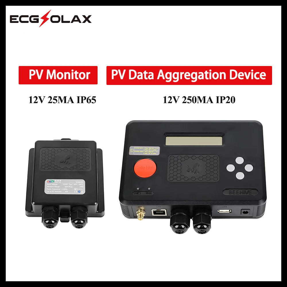 Ecgsolax Pv Dispositivo Di Aggregazione Dati Alveare E Dispositivo Di Elaborazione Dati Swarm Pv Monitor Automatico Per Ottimizzatore Solare