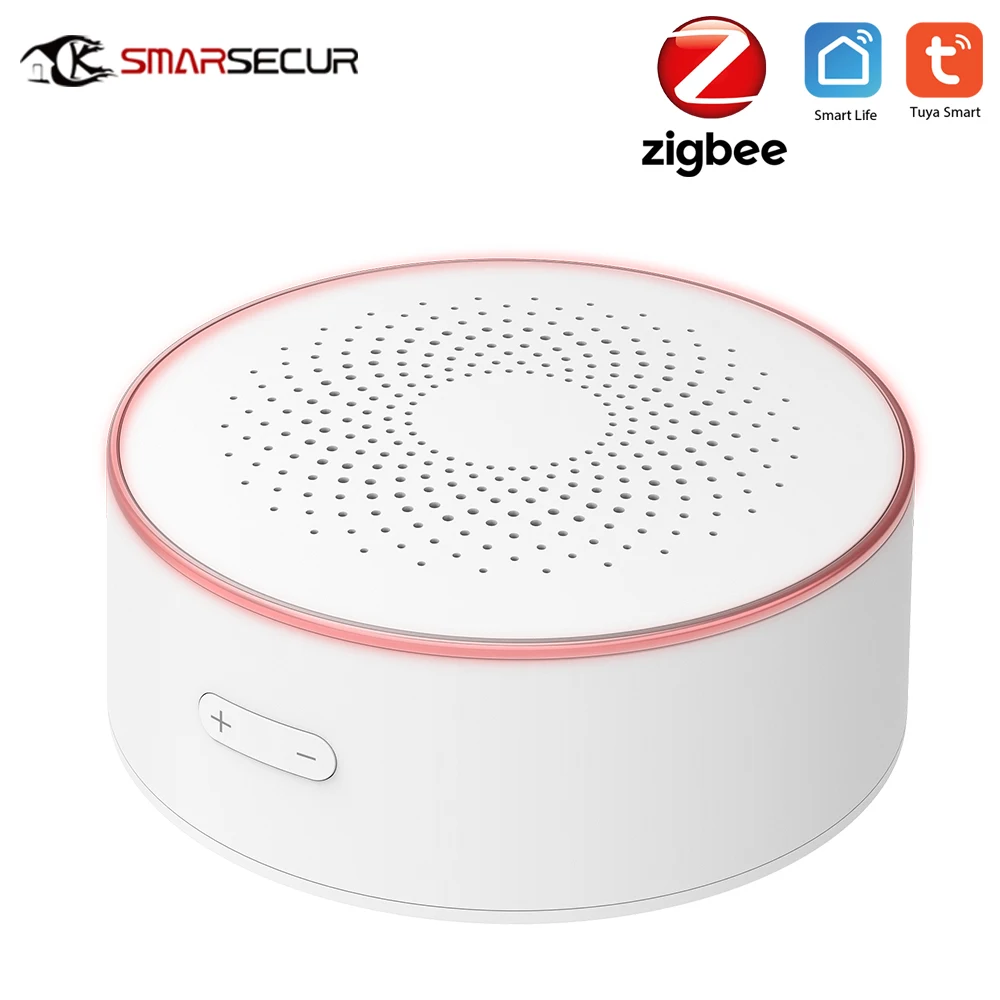 Smarsecur Home Zigbee Tuya Allarme Di Sicurezza Intelligente Sirena Smart Life Sirena Stroboscopica Sirena Senza Fili