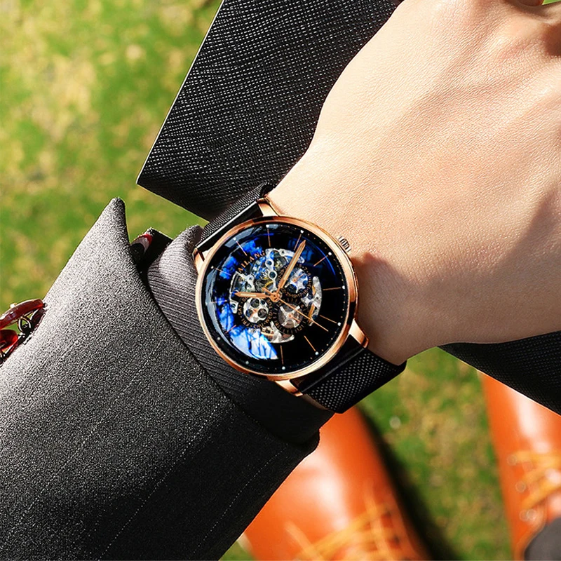 Ailang Top Design Watch Minimalista Tourbillon Orologio Automatico Da Uomo Meccanico Gear Orologi Da Polso Qualità Diesel Gentleman