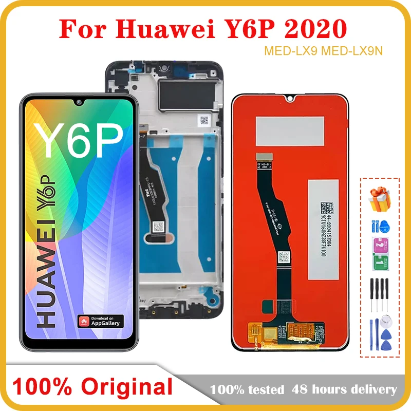 6.3 ''Originale Per Huawei Y6P 2020 Lcd Med-Lx9 Med-Lx9N Display Touch Screen Digitizer Sostituzione Per Display Lcd Huawei Y6P