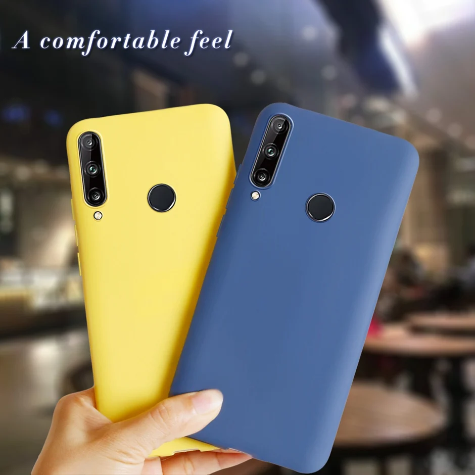 Custodia Color Caramella Per Huawei Y6P Custodia Morbida In Silicone Tpu Cover Posteriore Per Huawei Y6P 2020 Y 6P Med-Lx9 Custodia Per Telefono Med-L