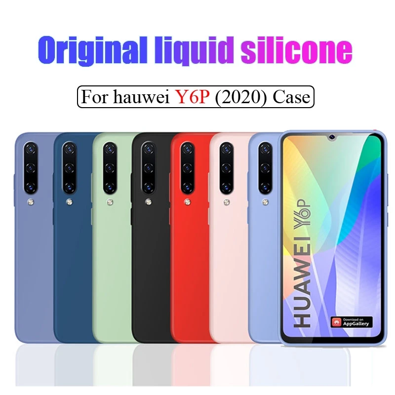 Per Huawei Y6P 2020 Custodia Per Telefono Med-Lx9 Med-Lx9N On Per Huawei Y6 P Protection Cover In Silicone Color Caramella Liquida