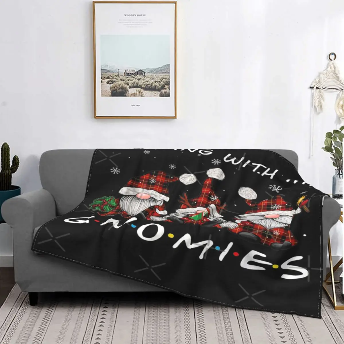 Manta Colgante Con Gnomos De Navidad, Colcha De Cama A Cuadros, Colcha, 150, Manta De Picnic, A Cuadros