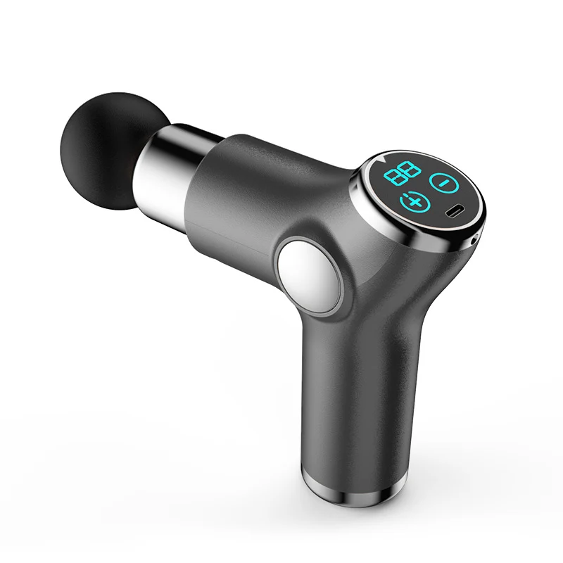Mini Display Lcd Pistola Per Massaggio Massaggiatore Muscolare Profondo Professionale Sollievo Dal Dolore Rilassamento Del Corpo Pistola Alla Moda Fit