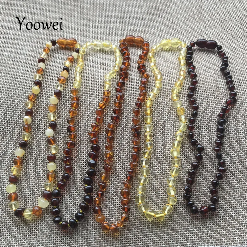 Yoowei Baby Ambra Dentizione Collana 6 Colori Braccialetto Per Bambini Regalo Fornitore Genuino Personalizzato Originale Perline Baltiche Gioielli All