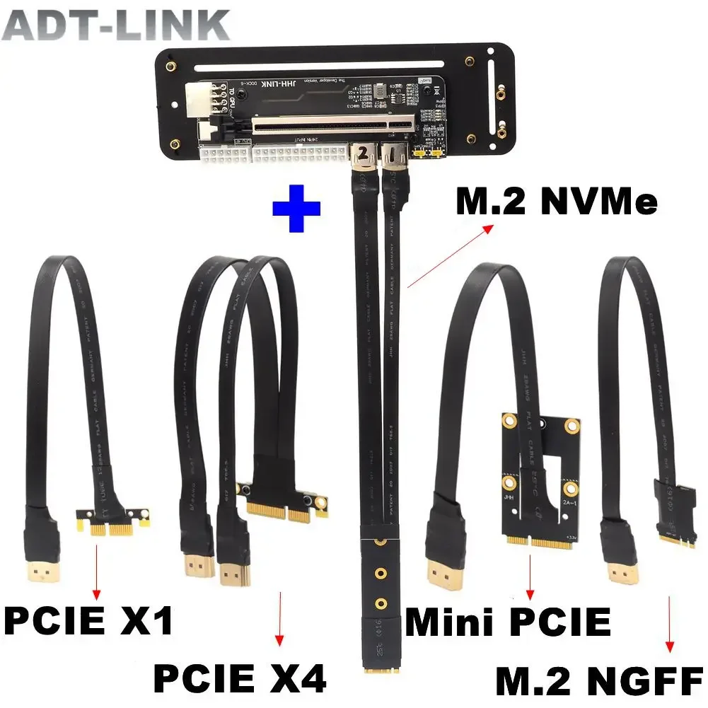 Pcie 3.0 X16 A M.2 Ngff/M.2 Nvme/Mpcie/Pcie 1X/Pcie 4X Dock Extender Cable Laptop Scheda Grafica Esterna Build Egpu + Stand Base