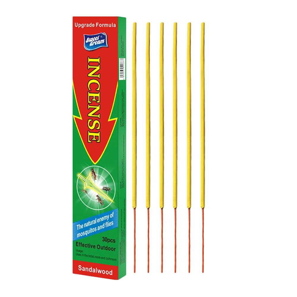 30 Pz/Scatola Bastoncino Di Incenso Repellente Per Zanzare Sicuro Antizanzare Naturale Prevenzione Degli Insetti All'Aperto Giardino Campeggio Repelle