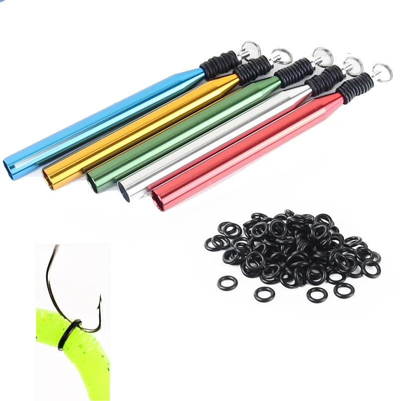 Esca Esca Neko Rig Wacky Rig Tool Worm O Ring Wacky Ring Kit Bass Senko Soft Bait Fishing Tackle Set