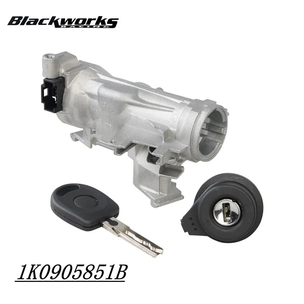 Muslimage Igntion Starter Switch Sterzo Lock Barrel & Key Per Vw Golf 2004-2013 Mk5 Mk6 Audi A3 8P Touran Tiguan Caddy 2K