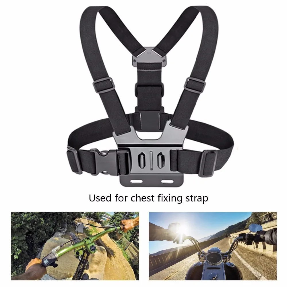 Imbracatura Regolabile Supporto Per Cinghia Toracica Per Gopro Hero 12 11 10 9 8 Session Sjcam Sj4000 C100 C200 Xiaomi Yi 4K Go Pro 12 Accessorio