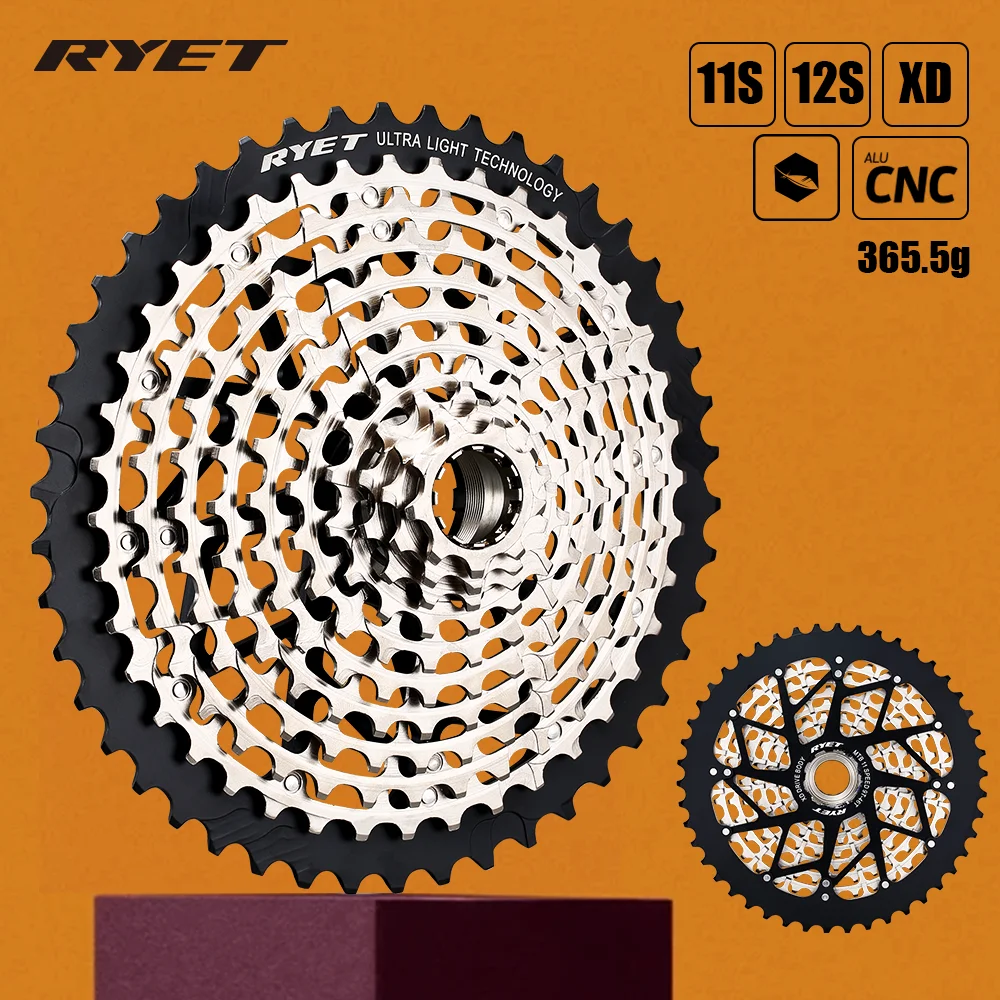 2023 Ryet Cassette 11/12 Speed Bike Cassette 9-46T Cassetta Xd 11S 12 S Ultimate Pignone K7 11V Mtb Cassetta Bicicletta Ruota Libera