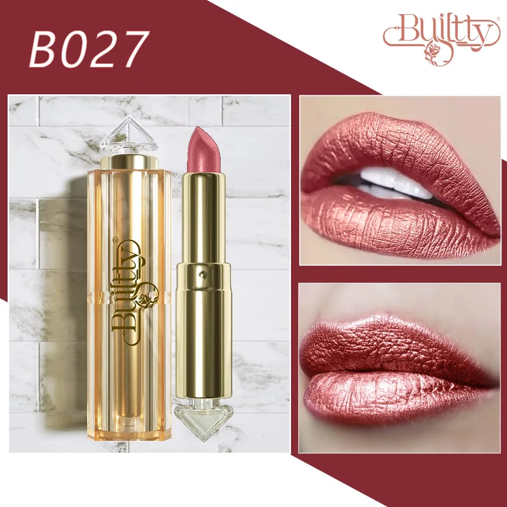 Rossetto Dorato New Fashion Rossetto Opaco Impermeabile Rossetto Sexy Duraturo Trucco Coreano