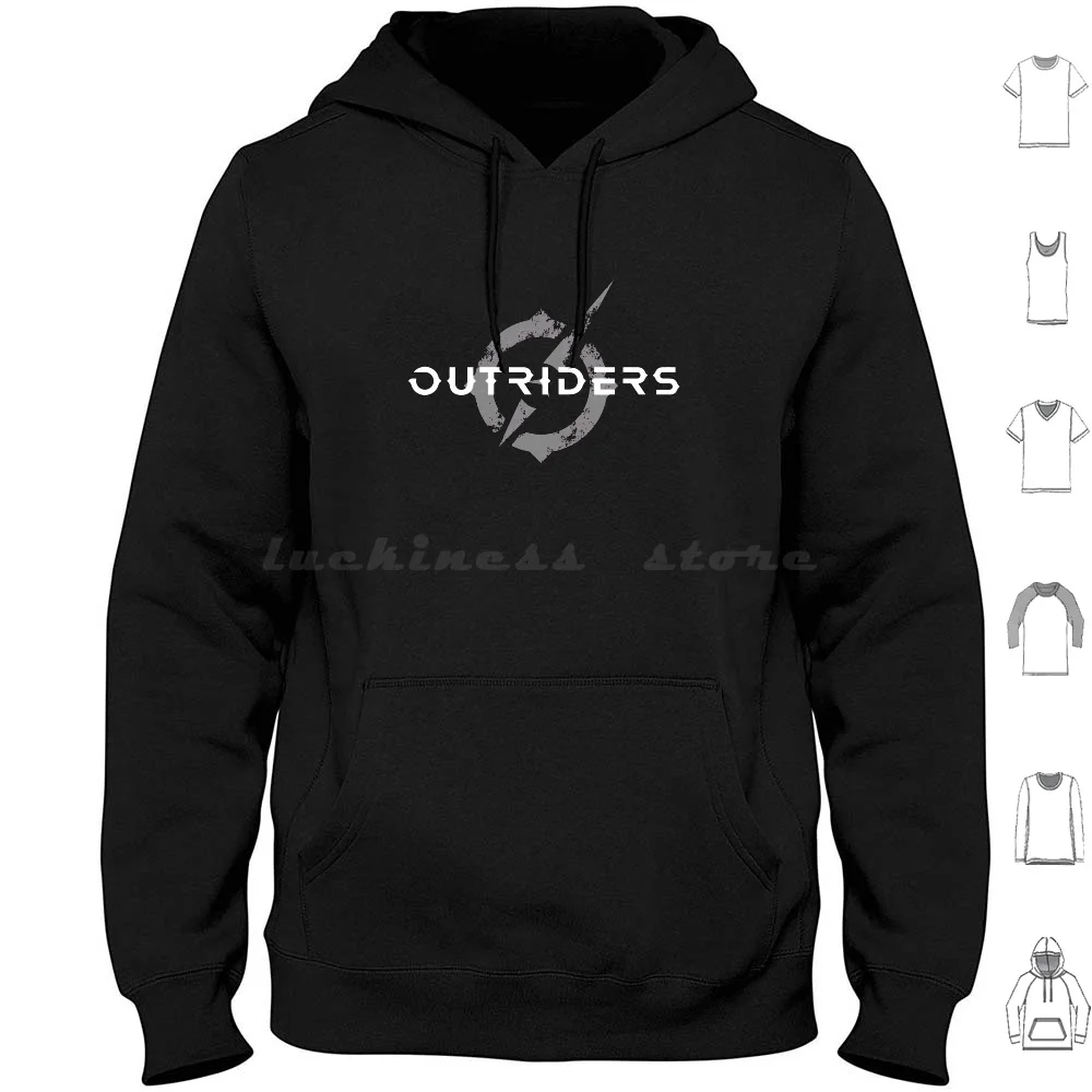 Outriders Felpa Con Cappuccio In Cotone A Maniche Lunghe Outrdersgame Outriders Pyromancer Trickster Sculacciator Technemancer