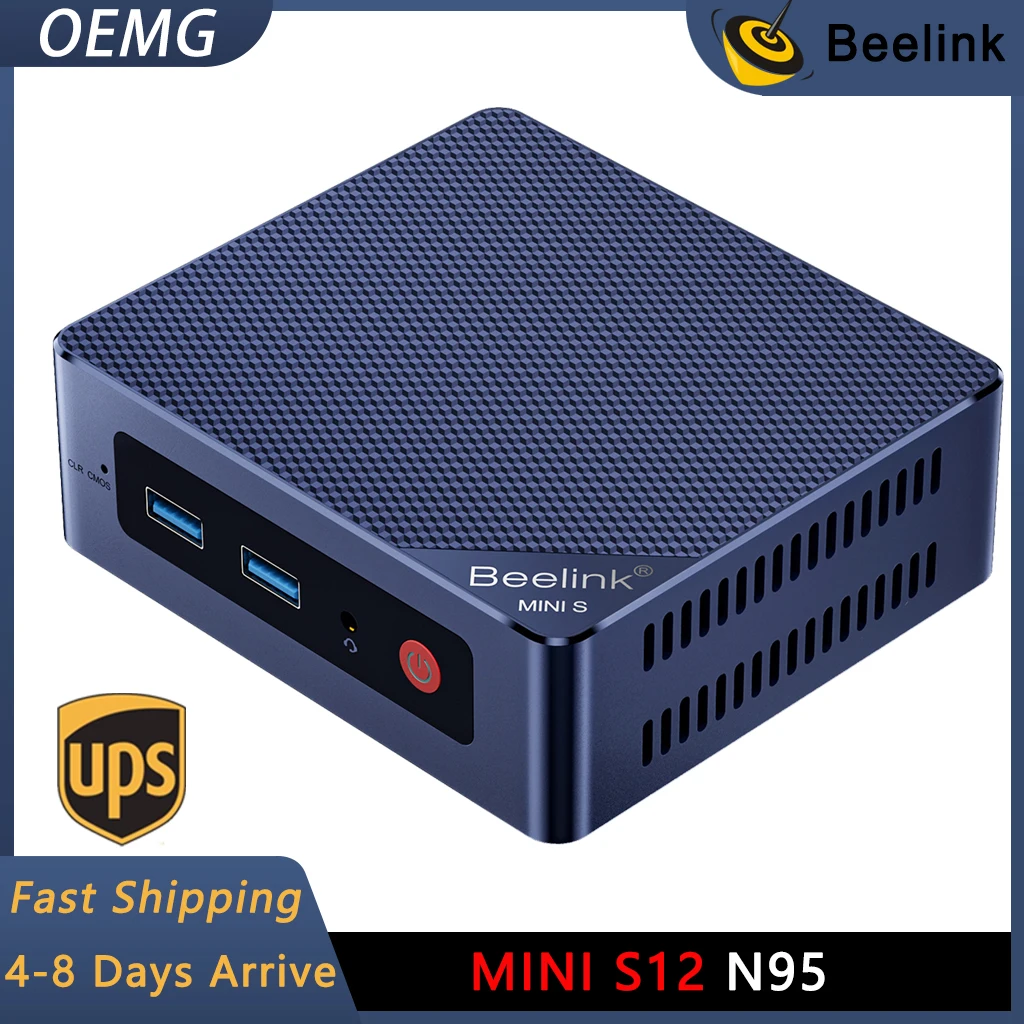 Beelink S12 Mini Pc, 12Th Gen Alder Lake N-95 (Max 3.4Ghz) Mini Computer A 4 Core, Ddr4 Ssd Mini Pc Desktop, Pc Piccolo, Wifi5,
