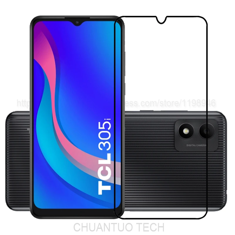 Vetro Temperato A Copertura Totale Per Proteggi Schermo Tcl 305I Pellicola Protettiva Tcl 20 5G/Tcl 20 Pro 5G/Tcl 30 Se/Tcl 30 5G/Tcl 305