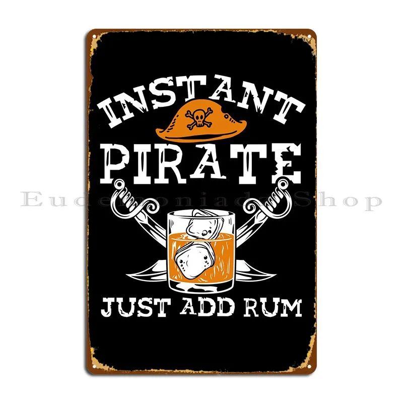 Pirata Basta Aggiungere Targhe In Metallo Rum Designer Pub Party Club Cave Club Tin Sign Poster