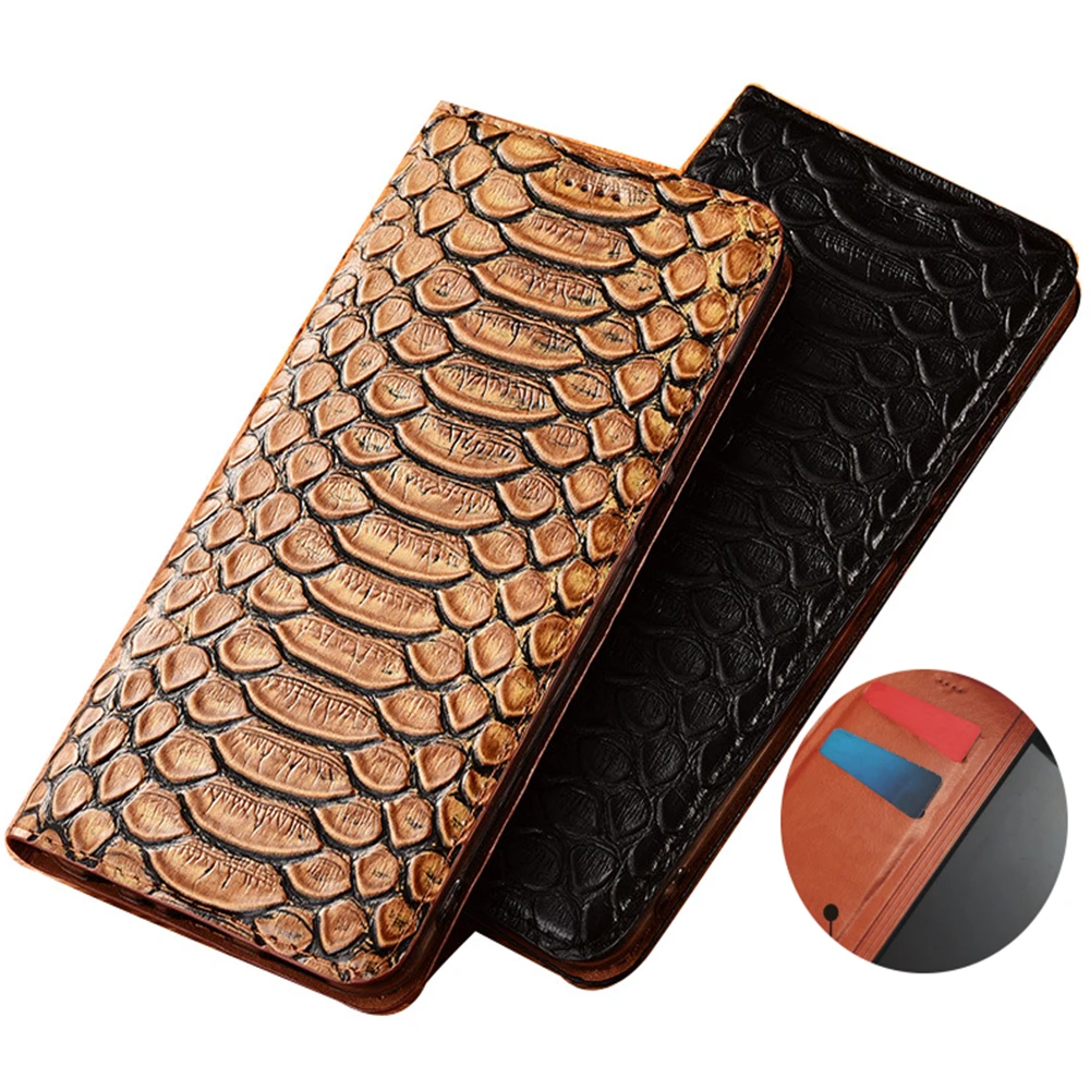 Custodia Per Fondina Magnetica In Pelle Di Vacchetta Pitone Per Lg G9 Thinq 5G/Lg G8 Thinq/Lg G7 Thinq/Lg G6/Lg G5/Lg G4 Flip Cover