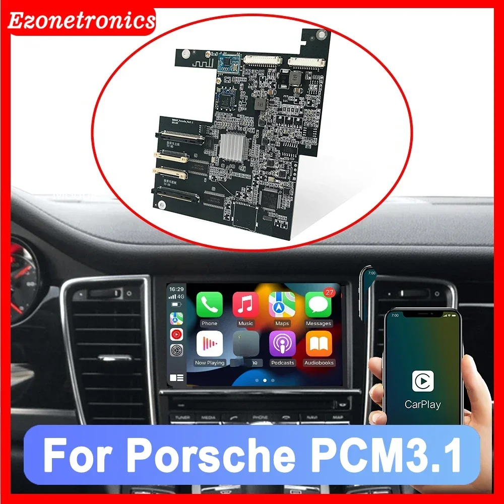 Decodificatore Di Aggiornamento Dello Schermo Interfaccia Muitimedia Carplay Per Porsche 911 Cayenne 718 Panamera Macan Pcm 3.1 Mirroring Android Carp