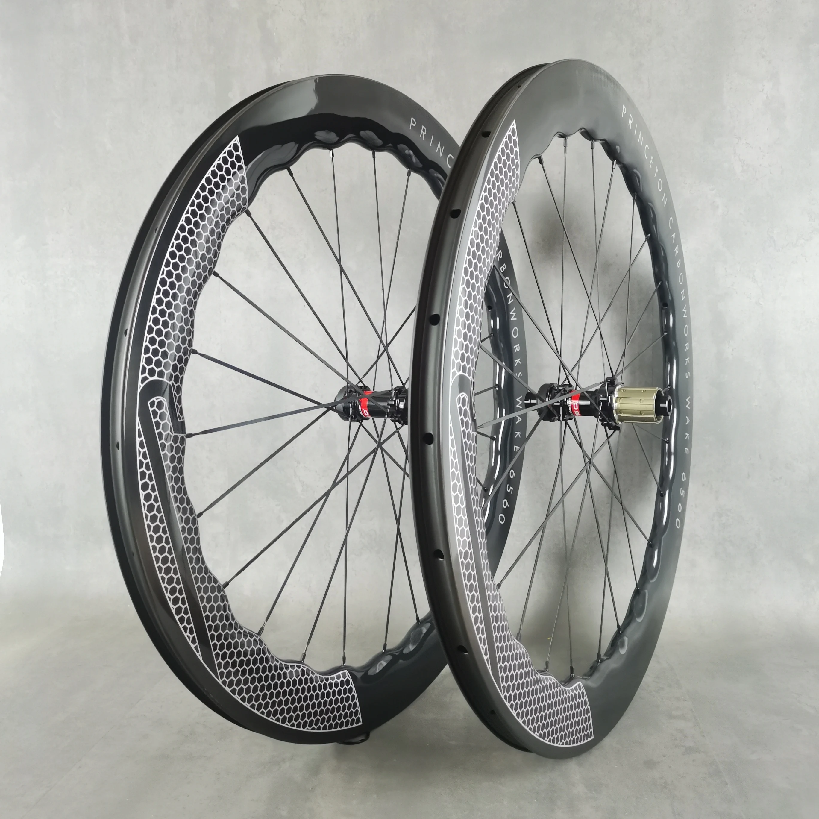 6560 Ruote Per Bici Da Strada In Carbonio 700C Copertoncino Per Freno A Disco Di Mascara/Tubeless/Ruote Tubolari Ud Oro Lucido/Argento/Logo Nero