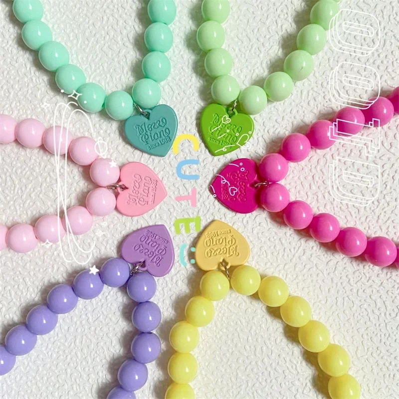 Collana Di Perle Per Animali Domestici Collare Per Cani Collana Per Cani Di Gatto Collana Di Gioielli Di Moda Perla Signora Ciondolo A Cuore Collare P