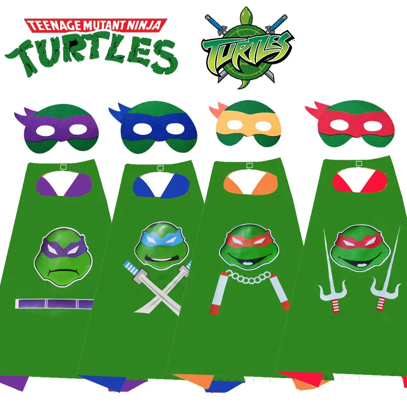 Tartarughe Ninja Tmnt Mantelle Anime Per Bambini 2023 Mantelle Mantello Costumi Di Halloween Per Ragazzi Ragazze Festa Di Compleanno Favore Costume Co