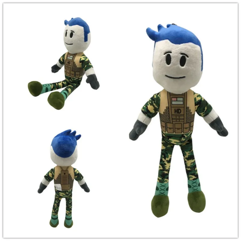 Gioco Roblox Cartoon Captain Virtual Reality Peluche Student Boy Room Decorare Modello Anime Child Cool Figure Doll Festival Gift
