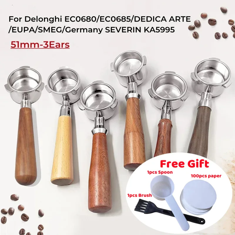Portafiltro Senza Fondo Per Delonghi Ec685 Accessori Delonghi Solution Ec680 Dedicato Arte Eupa Portafiltro 51Mm Caffettiera