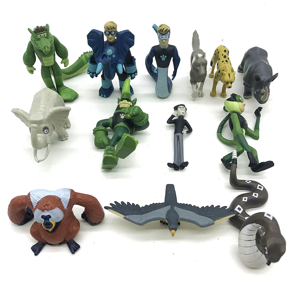 Selvaggio Kratts Giocattoli Ponticelli Nuotatori Difensori Figure Di Animali E Personaggi