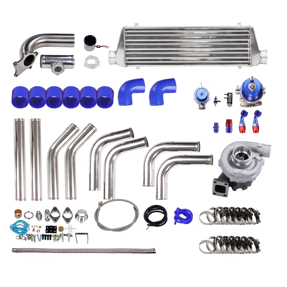 Kit Universale Turbo T04E T3/T4 Stage Iii + Wastegate + Intercooler + Piping 350 + Hp
