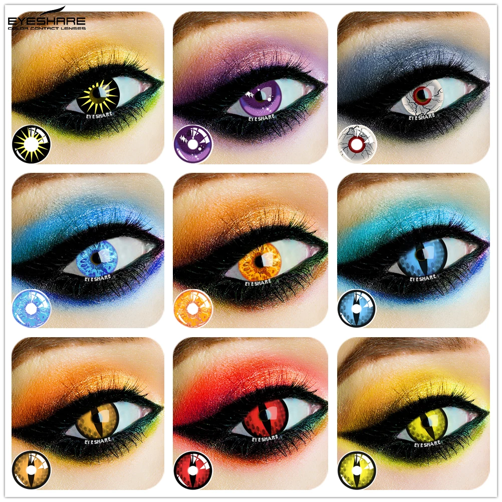 Eyeshare Lenti A Contatto Colorate Eye Anime Lenti Cosplay Lenti Colorate Lenti Multicolori Lenti A Contatto Colorate Trucco Di Bellezza