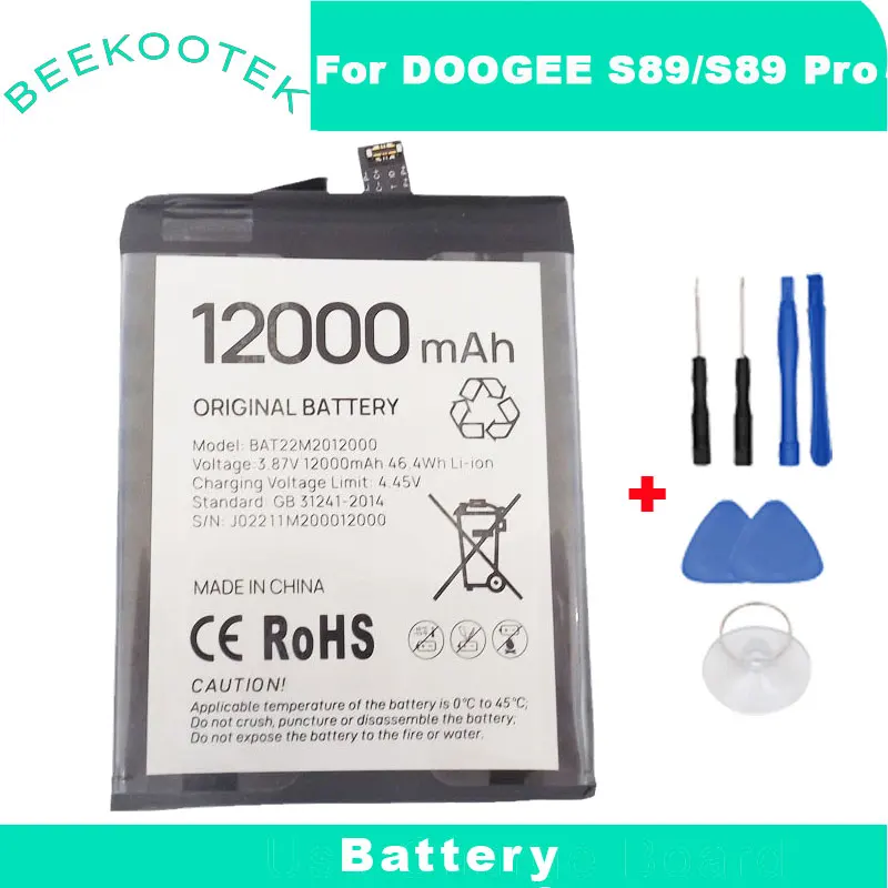Nuovo Originale Doogee S89 S89 Pro Batteria Interna Integrata Accessori Per Batterie Per Cellulari Per Smartphone Doogee S89 Pro