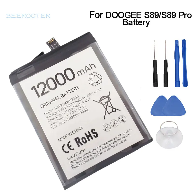 Nuovo Originale Doogee S89 S89 Pro Batteria Interna Integrata Accessori Per Batterie Per Cellulari Per Smartphone Doogee S89 Pro