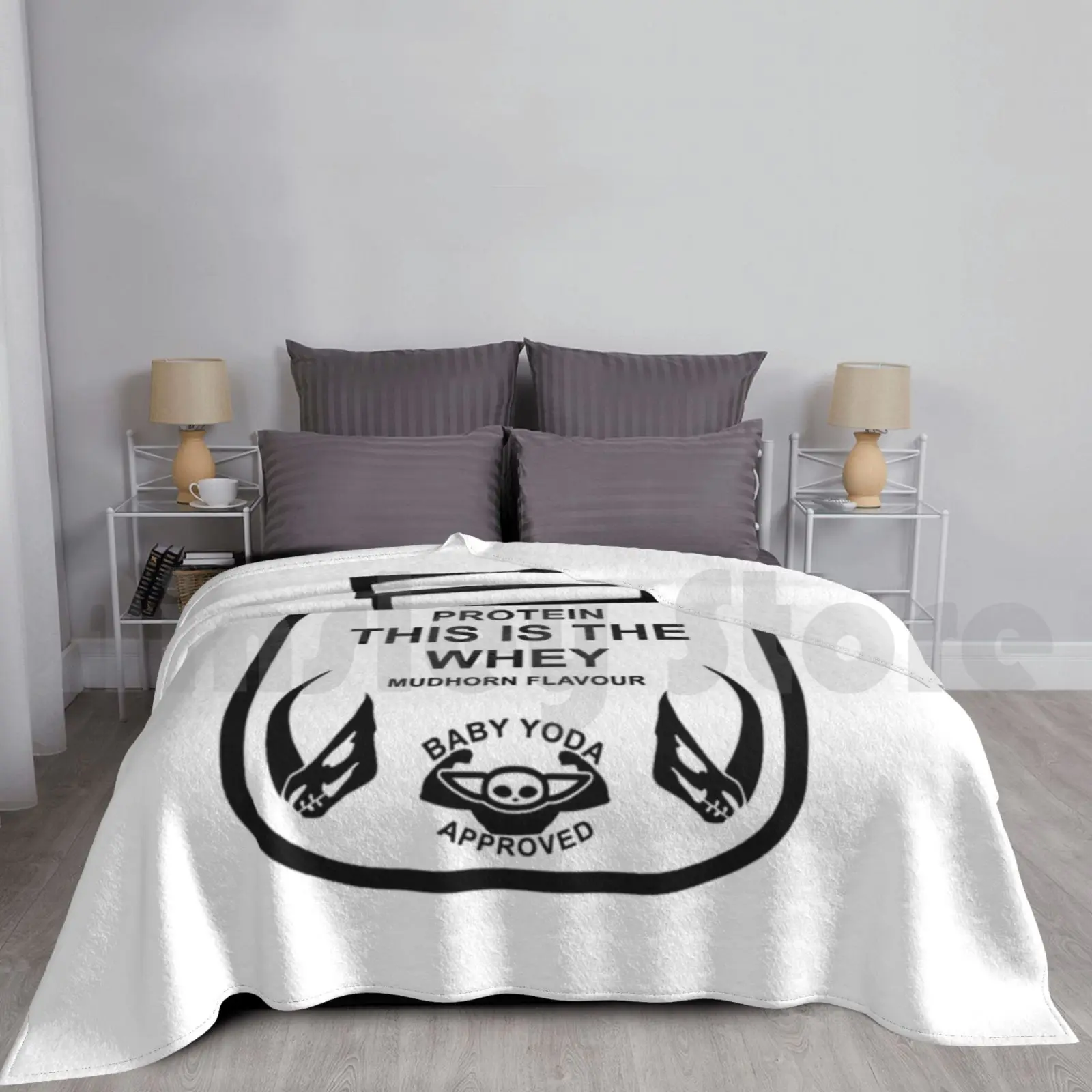Mando Whey Protein Coperta Fashion Custom Star Whey Protein Food Nutrition Gym Workout Training Atleta Sport