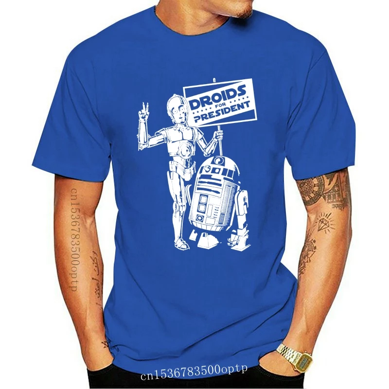 Nuova T-Shirt Da Uomo R2D2 C3Po