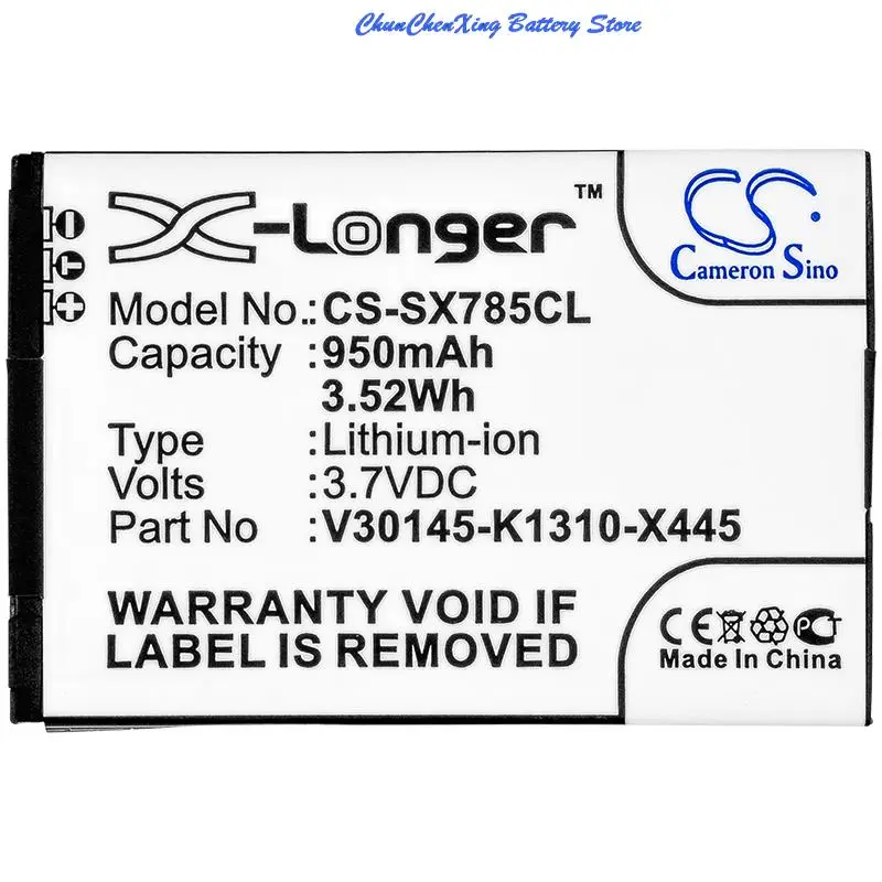 Cameron Sino 830Mah/950Mah Batteria Per Unify Sl4,Sl5,Wl3, Per Siemens Gigaset Sl78H,Sl780,Sl785,Sl788,Sl400,Sl400A,Sl400H