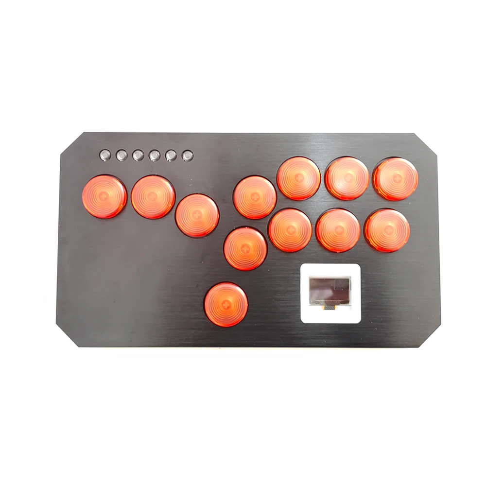 Metal Dragon Hitbox Led Light Con Cherry Mx Low Profile Hitbox Supporto Per Custodia In Lega Di Alluminio Cnc Ps5Ps4 Pc Xinput Funzione Turbo