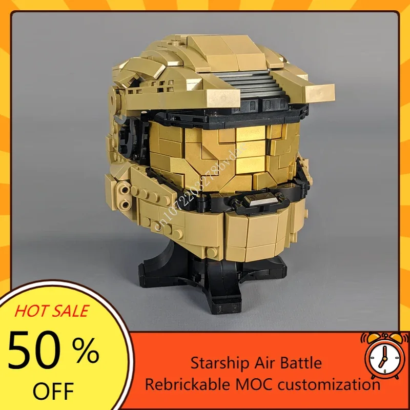 705 Pz Moc Space Battle Master Chief Helmet Commando Model Building Blocks Tecnologia Mattoni Assemblaggio Creativo Giocattoli Regali Per Bambini