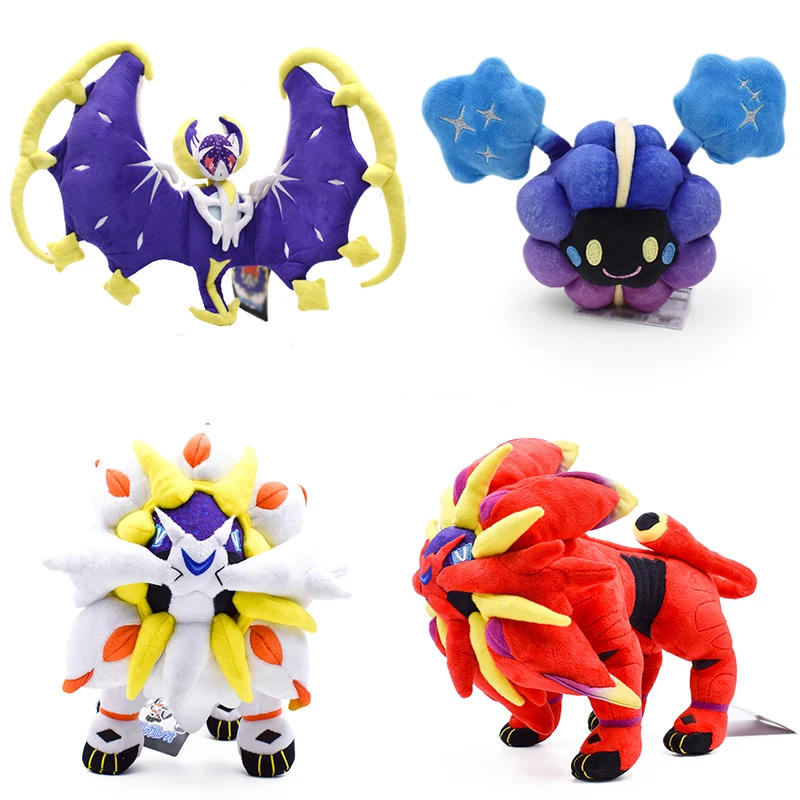 Originale Pokemon Lunala Cosmolg Solgaleo Peluche Pokemon Sun And Moon Anime Figure Peluche Bambola Morbida Farcita Giappone Cartoon Gifts