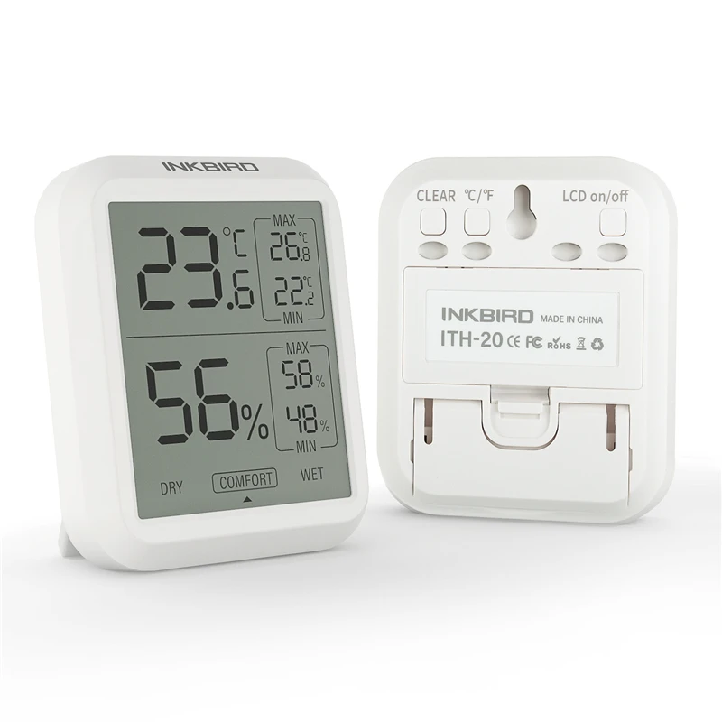 Inkbird Ith-20 Termometro Digitale E Igrometro Home Deco Termometro Thermopro Termometro Misuratore Di Umidità Monitor