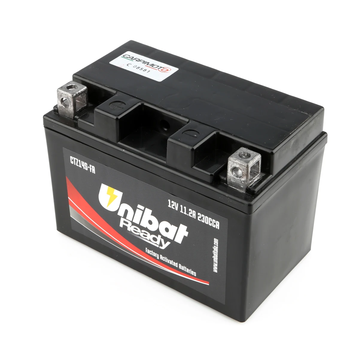 Unibat Ctz14S-Fa-Ready-To-Use Sigillato Moto Ytz14S Batteria (Ytz14S-Fa Equivalente) Moto Rcycle