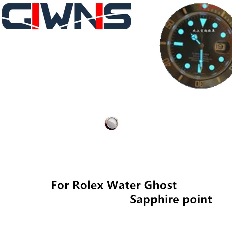 Per Rolex Water Ghost Sapphire Point Gold Steel Jade Blue Green Light 2.3Mm Accessori Per Perle Notturne