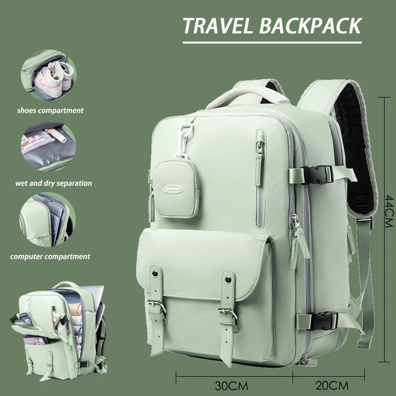 Zaino Da Viaggio Da Donna Zaino Da Viaggio Aereo 40X30X20 Zaini Impermeabili Per Studenti Zaino Da Lavoro Per Laptop Da 15.6 Pollici