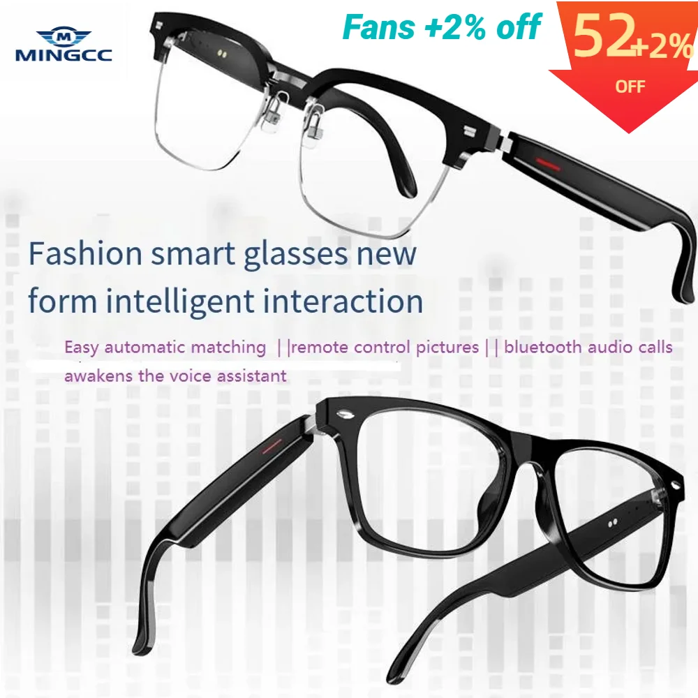 E13 Bluetooth Smart Glasses Con Regolazione Automatica Auricolare Bluetooth Wireless Occhiali Da Sole Anti Luce Blu Uomo Donna Impermeabile