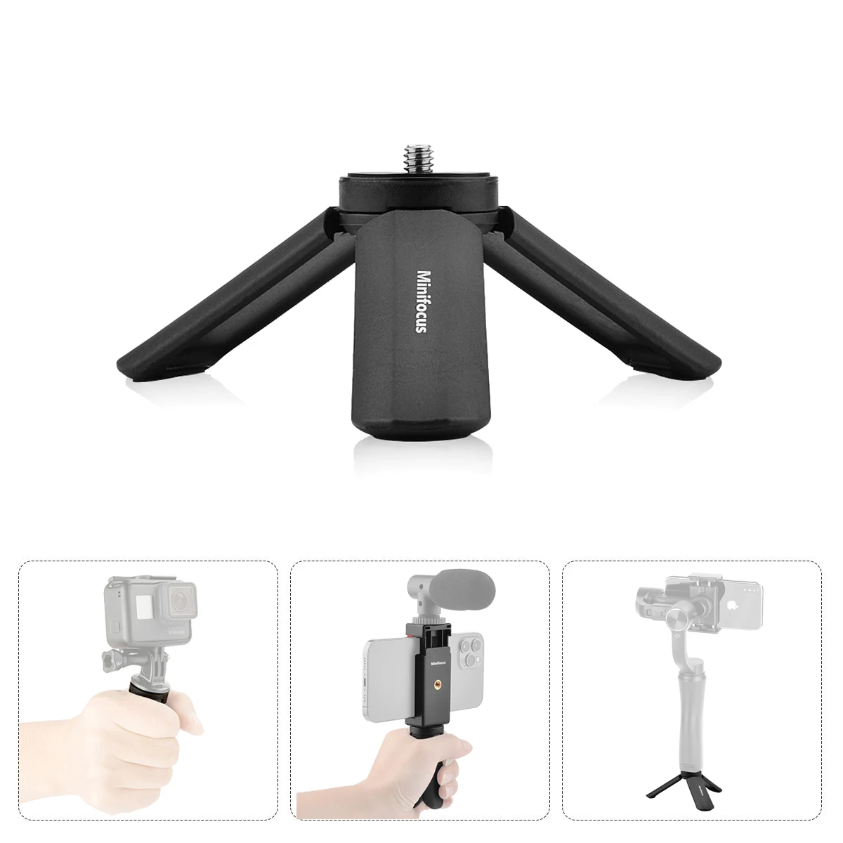 Telefono Gimbal Mini Treppiede Grip Stand W 1/4 'Vite Per Dji Osmo Mobile 2 Osmo Pocket Zhiyun Liscio Q 4 Moza Feiyu Vimble 2 Hohem