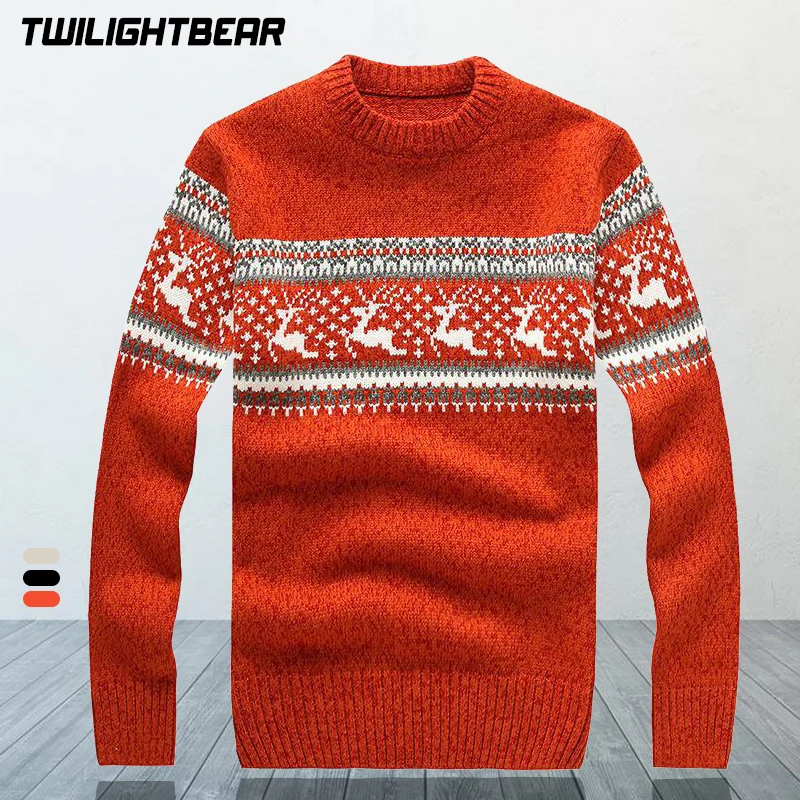 Maglione Natalizio Invernale Pullover In Lana Da Uomo Maglione Con Collo Ad Anello Multicolore Abbigliamento Uomo Maglioni In Cashmere Pull Homme Af77